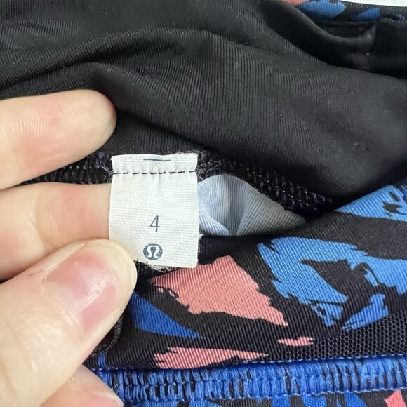 Lululemon Size 4 Inspire Tight II Paint Storm Harbor Blue Multi  Active Leggings - Picture 9 of 12